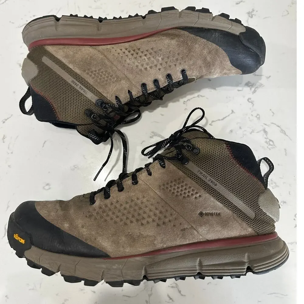 Danner Trail 2650 Mid GTX Hiking Boots Mens 14 D Gore-Tex Vibram Dusty Olive